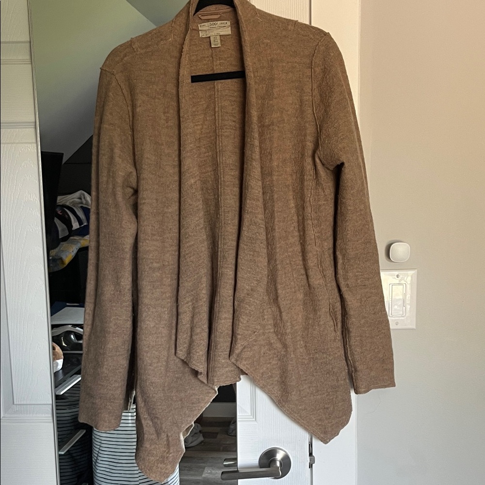 500 Denim Draped Cardigan